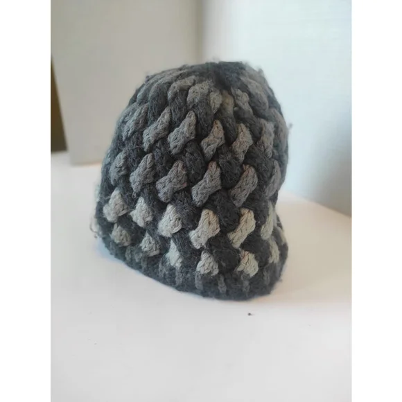 The North Face Wool Alpaca Knit Beanie Gray Lined Winter Hat One Size - Picture 9 of 13